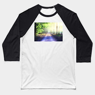 Peaceful Path Less Traveled Baseball T-Shirt